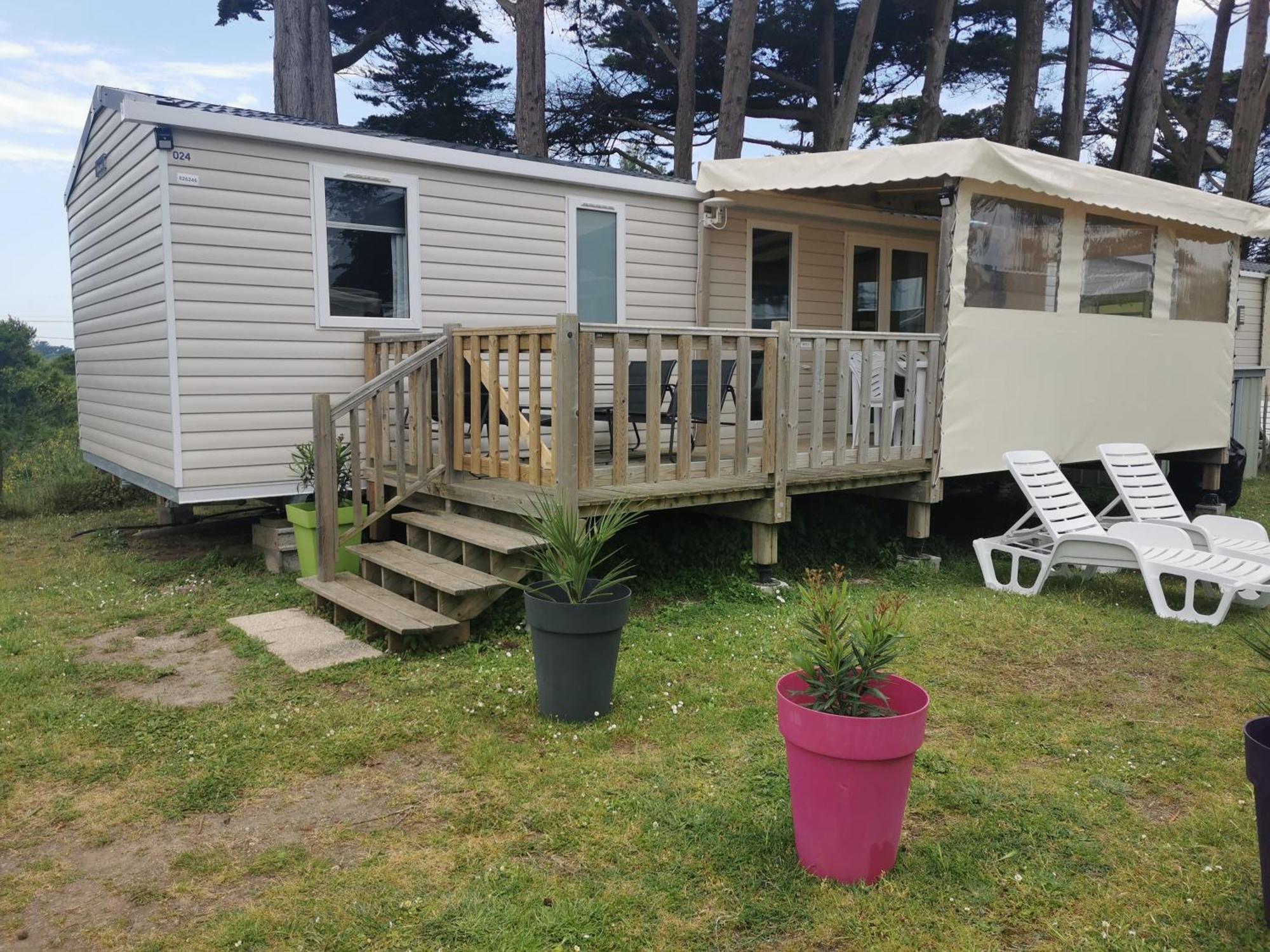Mobilhome Vue Ocean La Costa Breizha Quiberon Exterior foto