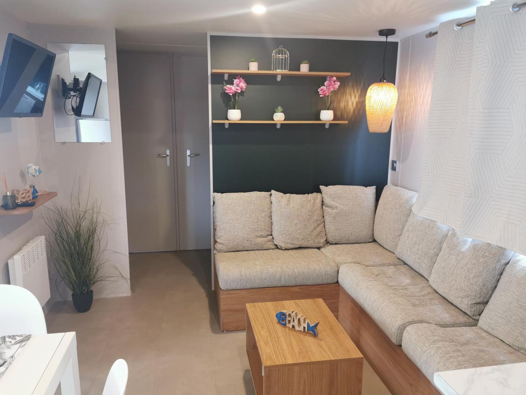 Mobilhome Vue Ocean La Costa Breizha Quiberon Exterior foto