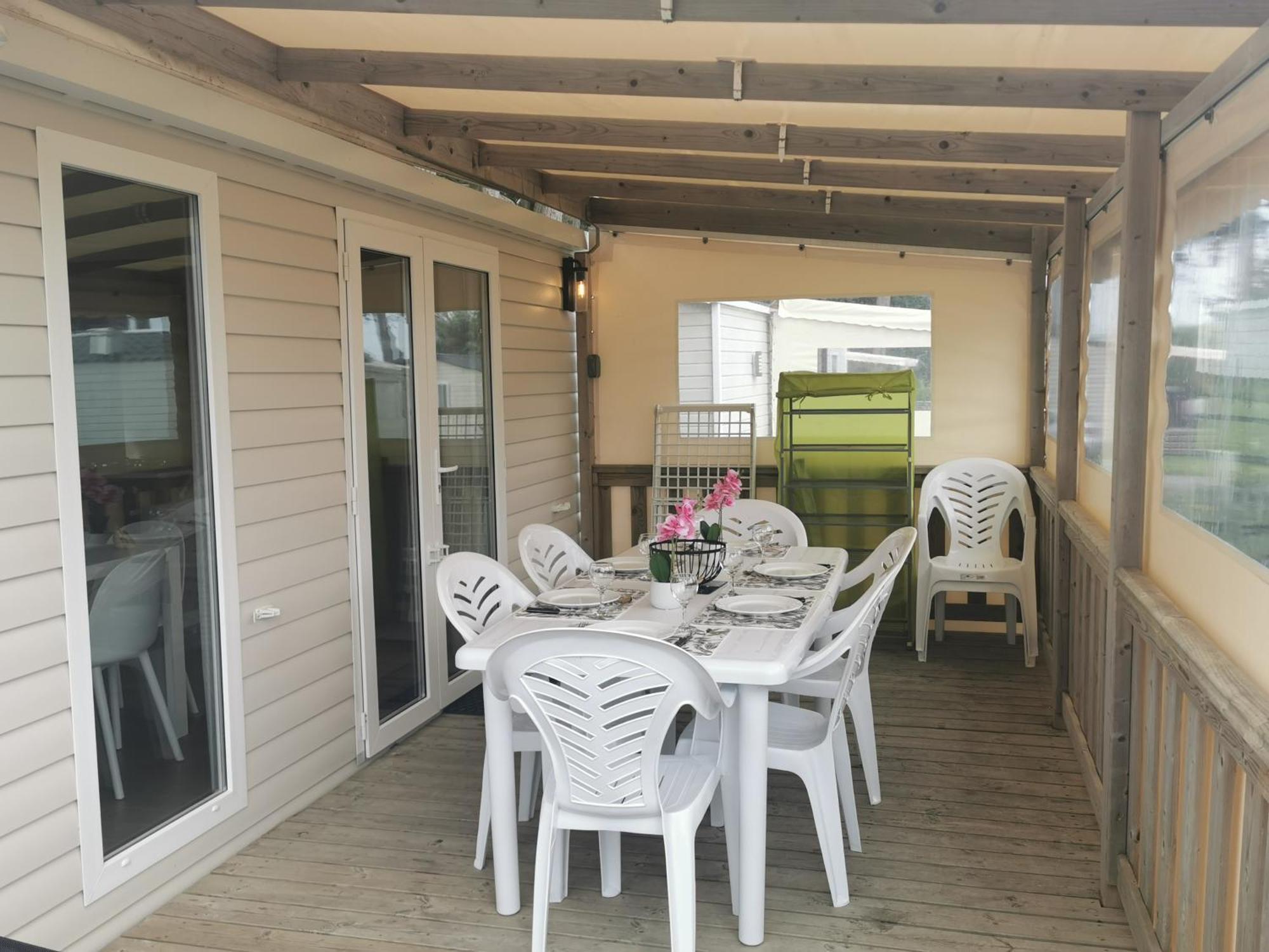 Mobilhome Vue Ocean La Costa Breizha Quiberon Exterior foto
